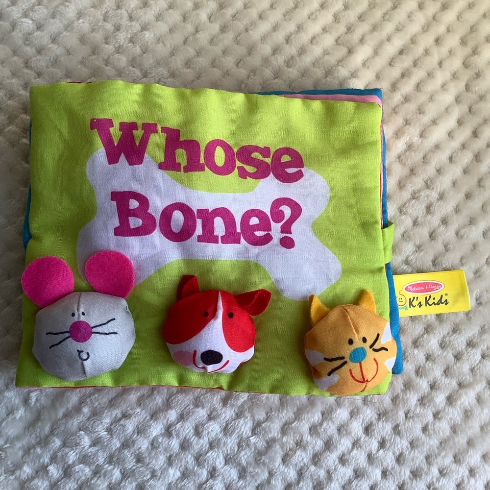 Melissa & Doug Ks Kids Whose Bone? Soft Interactive Learning Book